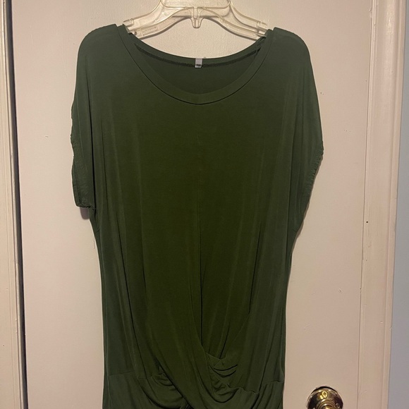 Olive Green Women's Top - Picture 1 of 2